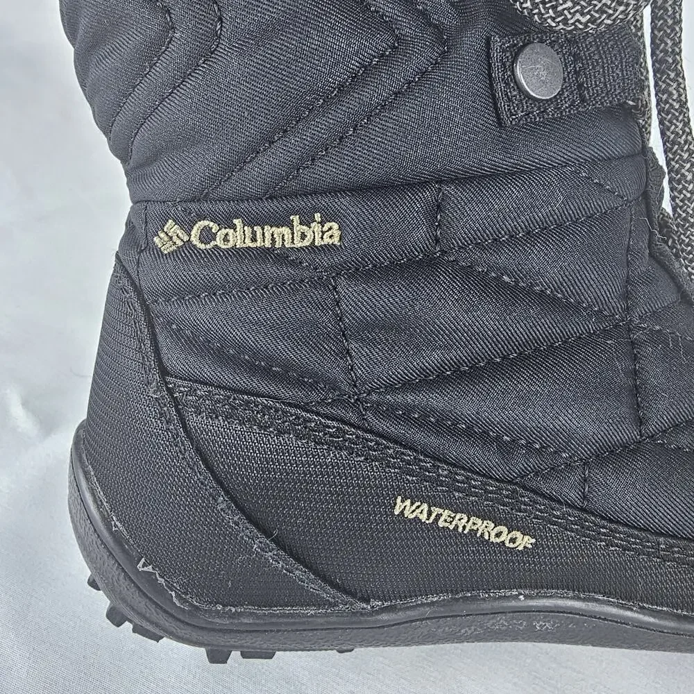 Columbia Minx Shorty III Women's Boots Size 6.5 Wide Black Waterproof BL5961-010